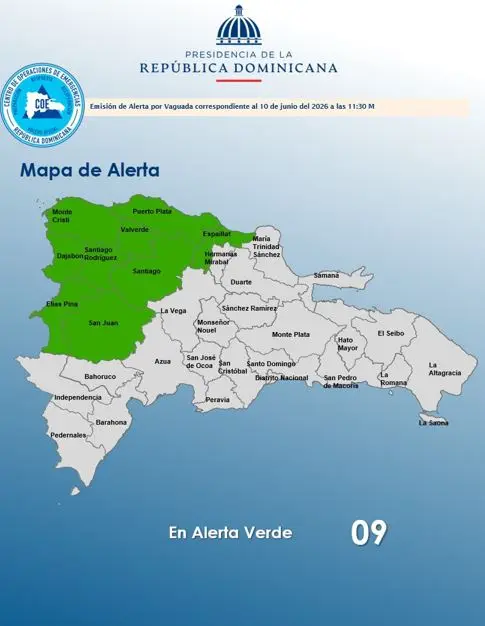 Boletin emitido por el COE