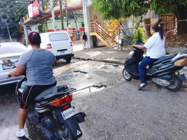 Calles dañadas-Puerto Plata