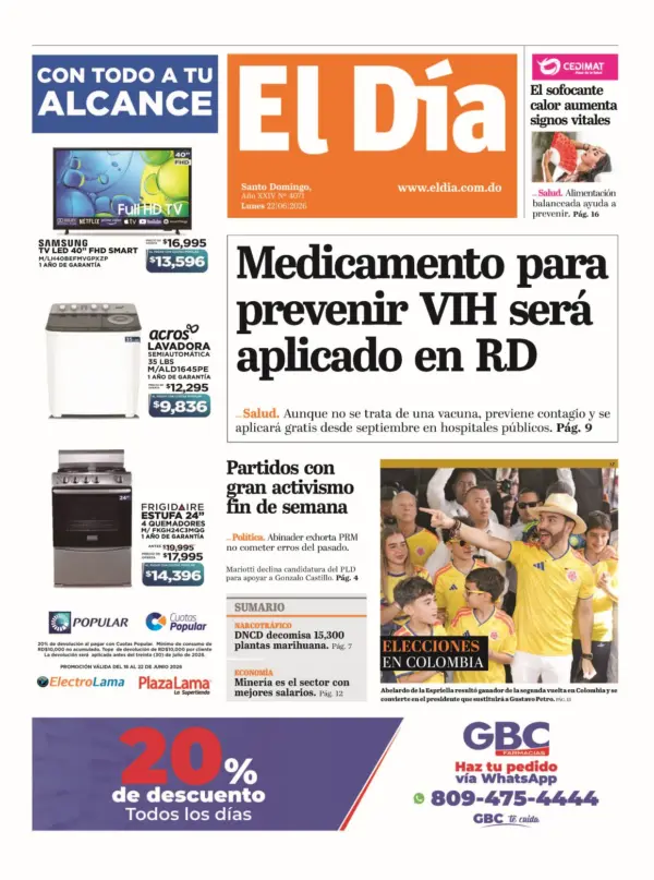 Edición impresa 22-06-2026