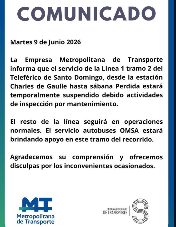 ¡Atención usuarios! Suspenden tramo del Teleférico por mantenimiento