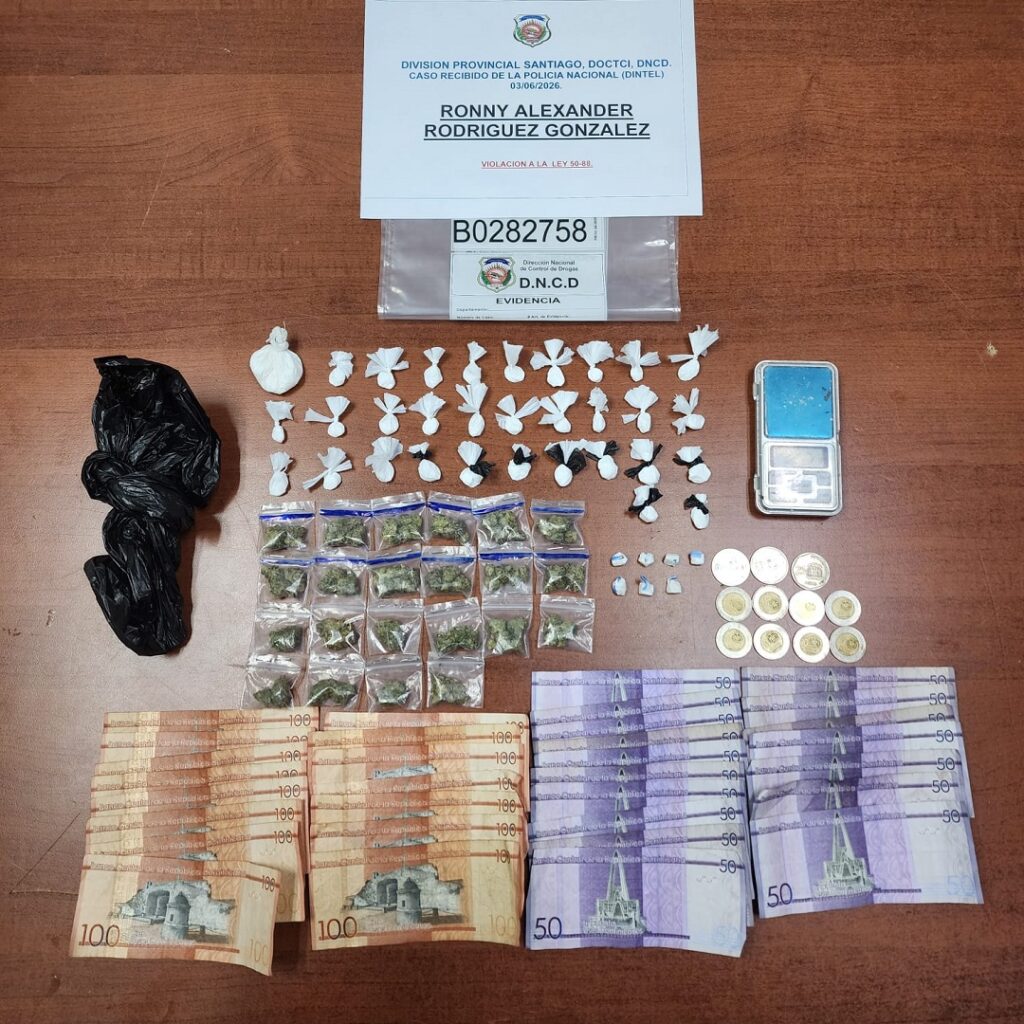 DNCD ejecuta allanamientos en Santiago: 11 detenidos y más de 2,400 gramos de drogas decomisados