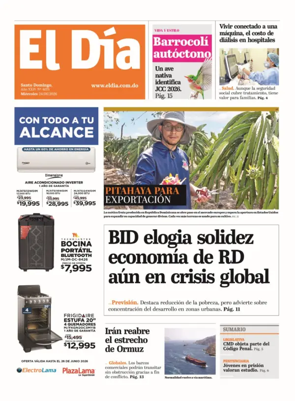 Portada edición impresa 24-06-2026