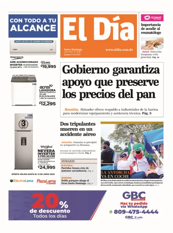Portada impresa 08-06-2026