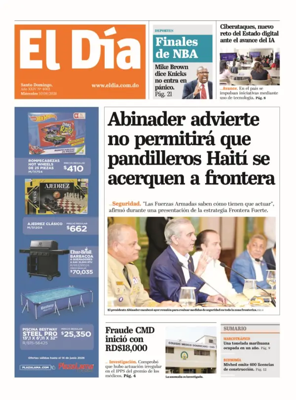 Portada impresa 10-06-2026
