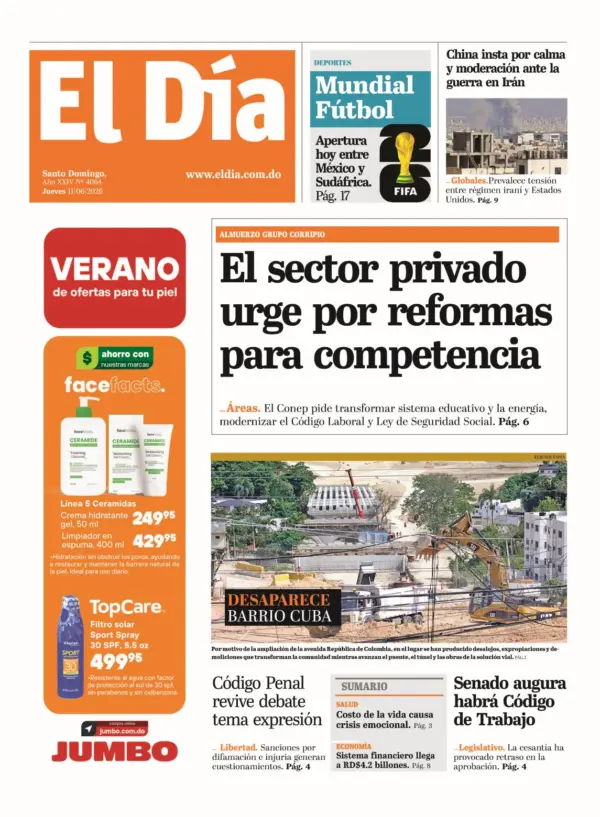 Portada impresa 11-06-2026
