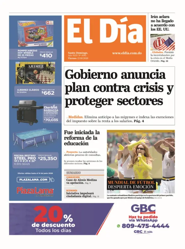 Portada impresa 12-06-2026