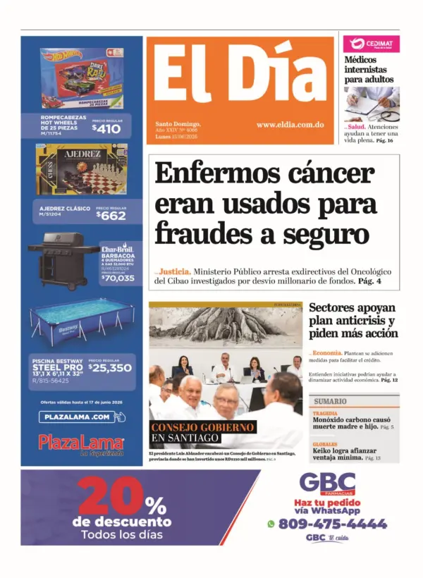 Portada impresa 15-06-2026
