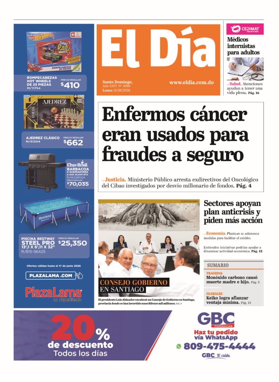 Portada impresa 15-06-2026