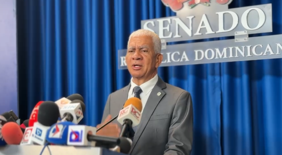 Presidente del senado, Ricardo de los Santos.
