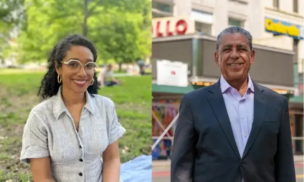 Combo de fotografías de archivo cedidas por las campañas electorales de Darializa Ávila Chevalier (i) y Adriano Espaillat (d).