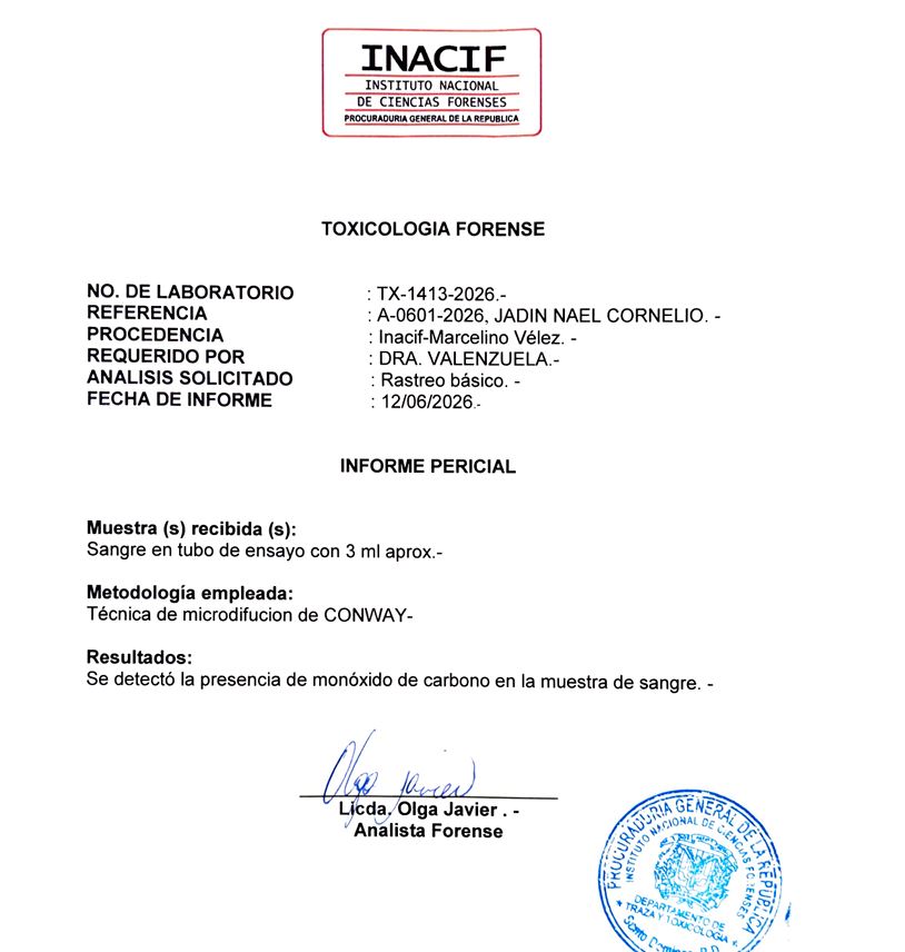 INACIF revela causa de muerte de madre e hijo hallados sin vida en Piantini