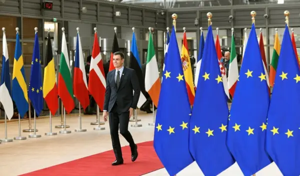 Imagen de archivo del presidente del Gobierno, Pedro Sánchez, en Bruselas.