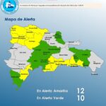 COE aumenta a 22 las provincias bajo alerta por vaguada