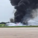 Aeronave se declaró en emergencia antes de precipitarse cerca del aeropuerto de La Romana