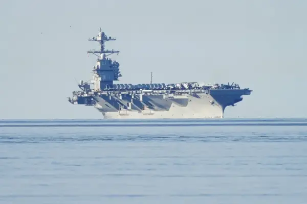 Foto de archivo del portaaviones estadounidense USS Gerald R. Ford, el buque de guerra más avanzado del mundo. EFE