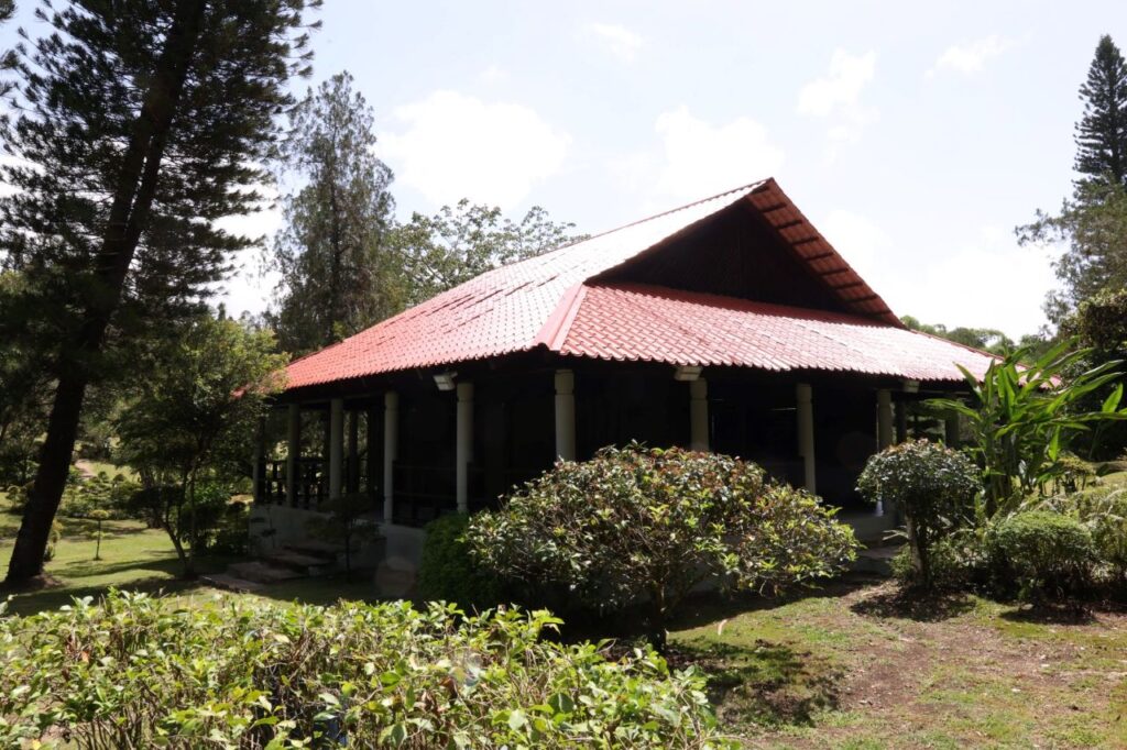 Casa de té en el Jardín Japones