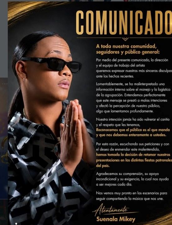“El público manda”: Dalvin La Melodía pide disculpas tras polémica por sus exigencias para cantar en las fiestas patronales