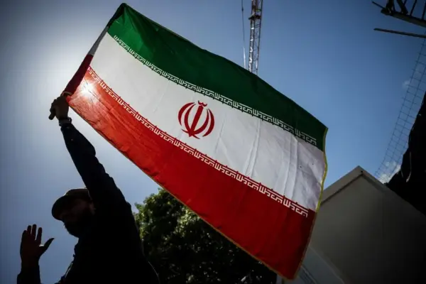 Una bandera de Irán.
