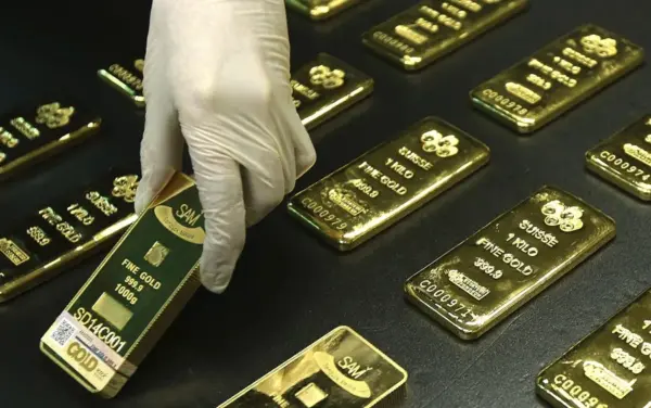 Lingotes de oro.