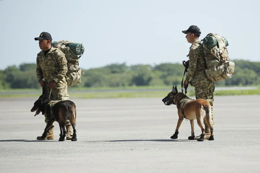 Dos rescates con perros de rescate listos para viajar a Venezuela. EFE
