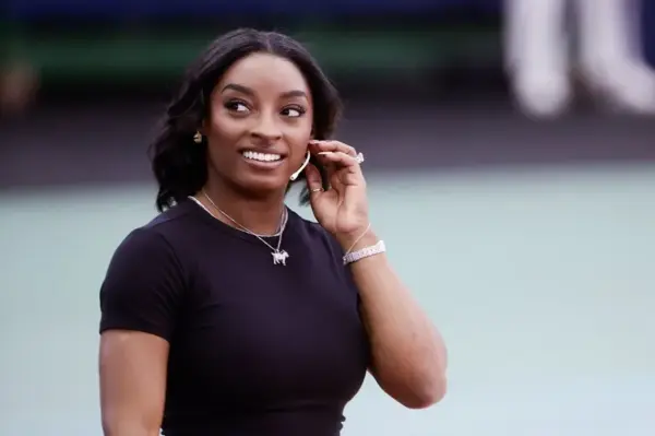 La medallista olímpica estadounidense Simone Biles.