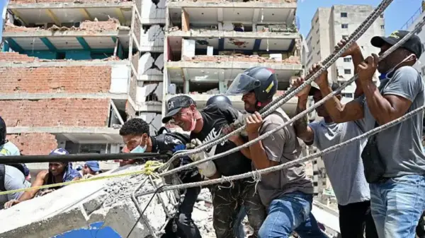 Rescatista en Venezuela
