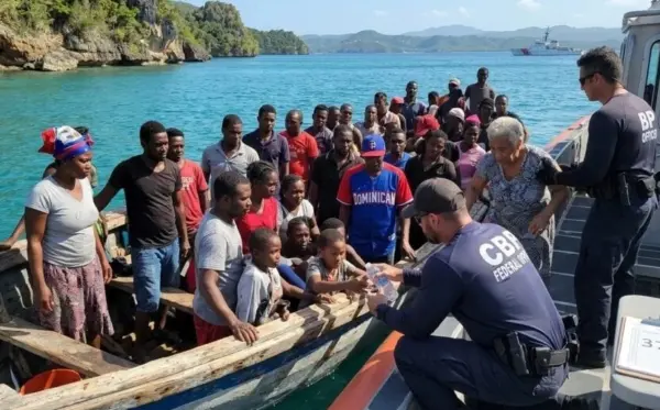 Autoridfades detienen 37 ilegales en aguas de Puerto Rico.