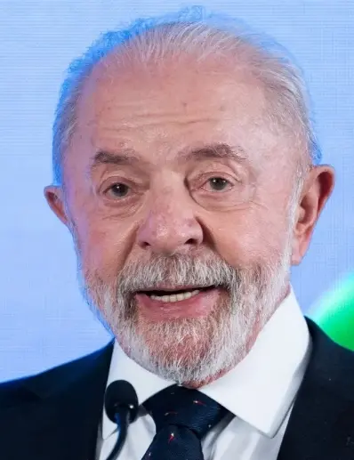 Luiz Inácio Lula da Silva, presidente de Brasil.