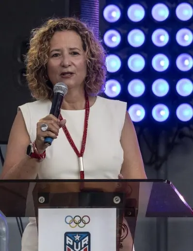 Sara Rosario Vélez,  presidenta  Comité Olímpico de PR