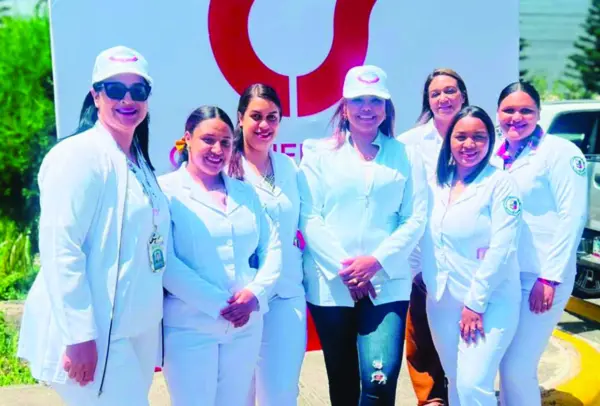Parte de los Integrantes médicos que participaron en el operativo gratuito.