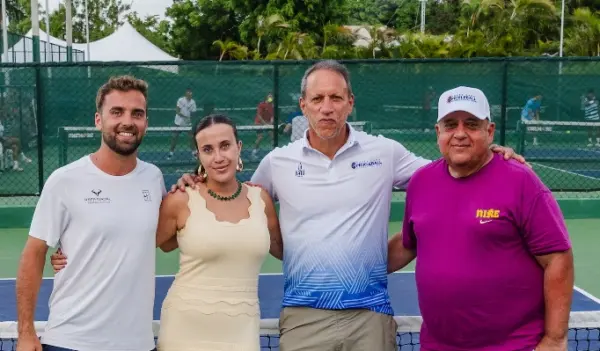 Alex Moya, Alexia Asensi, Massimo Ferretti y Miguel Delgado, organizadores del torneo.