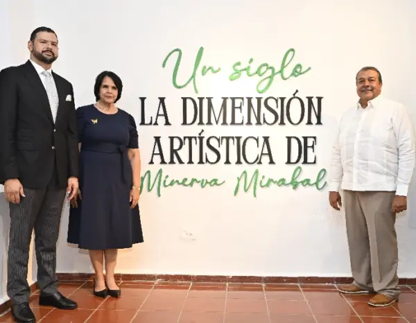 Franklin Soriano, Minerva Josefina (Minou) Tavárez y Manolo Tavárez.