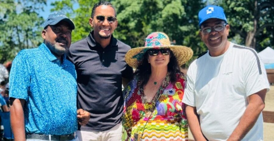 Tomás Callender, Óscar Peralta, Jennifer Kirkmann y Leonardo Medrano.