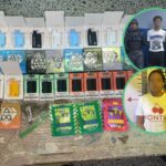 Policía arresta a dos personas por robo y presuntos delitos de drogas en La Vega