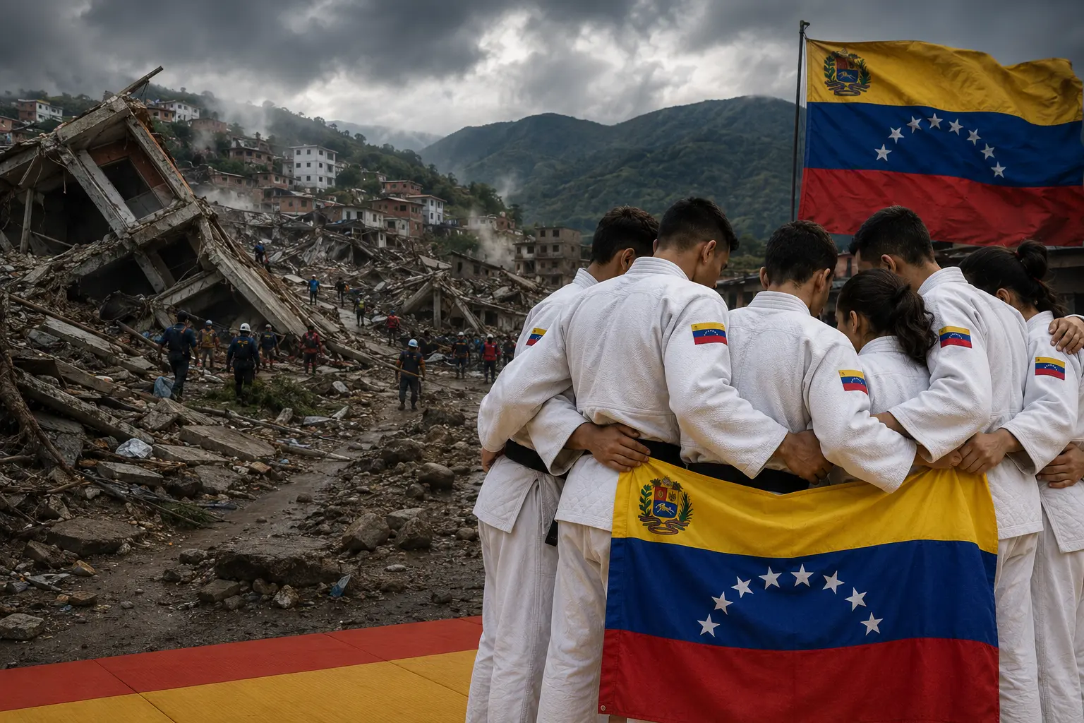Entre la tragedia y el tatami: Venezuela pelea con el corazón