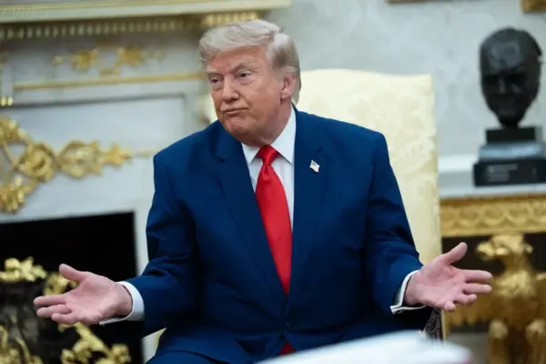 Fotografía del presidente de Estados Unidos, Donald Trump, este lunes en la Casa Blanca, en Washington (EE.UU.).