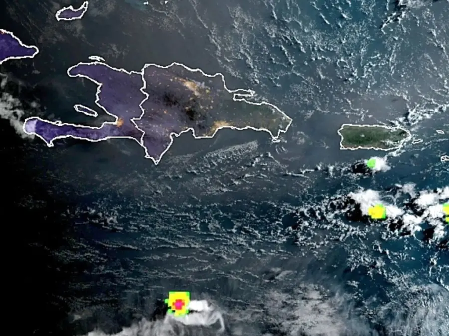 Mapa dominicano-Onda tropical
