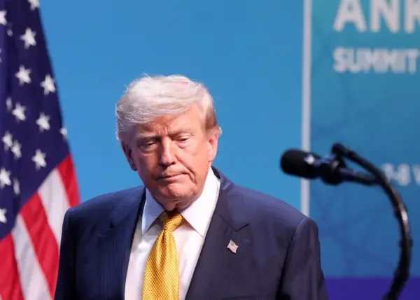 El presidente de Estados Unidos, Donald Trump, este 8 de julio de 2026.