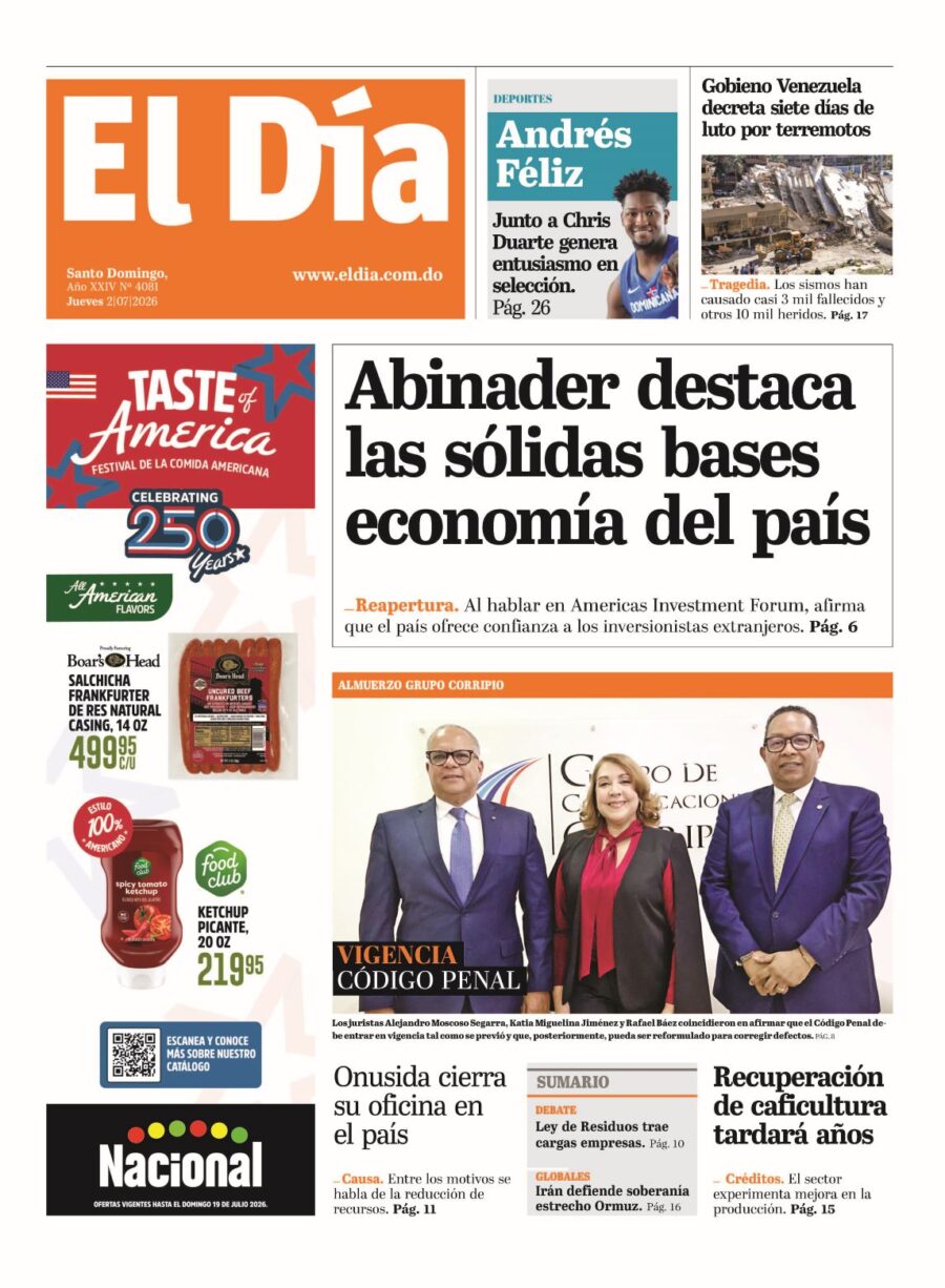 Portada edición impresa 02-07-2026