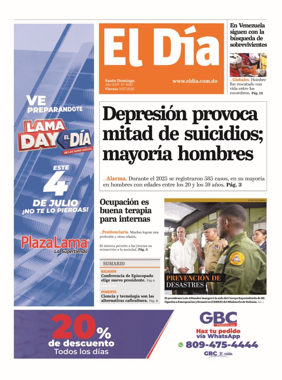 Portada edición impresa 03-07-2026