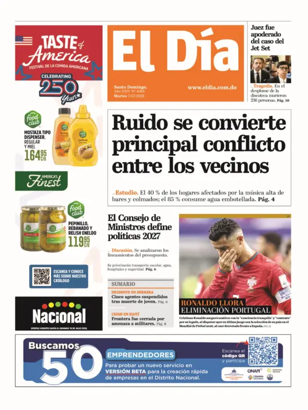 Portada impresa 07-07-2026