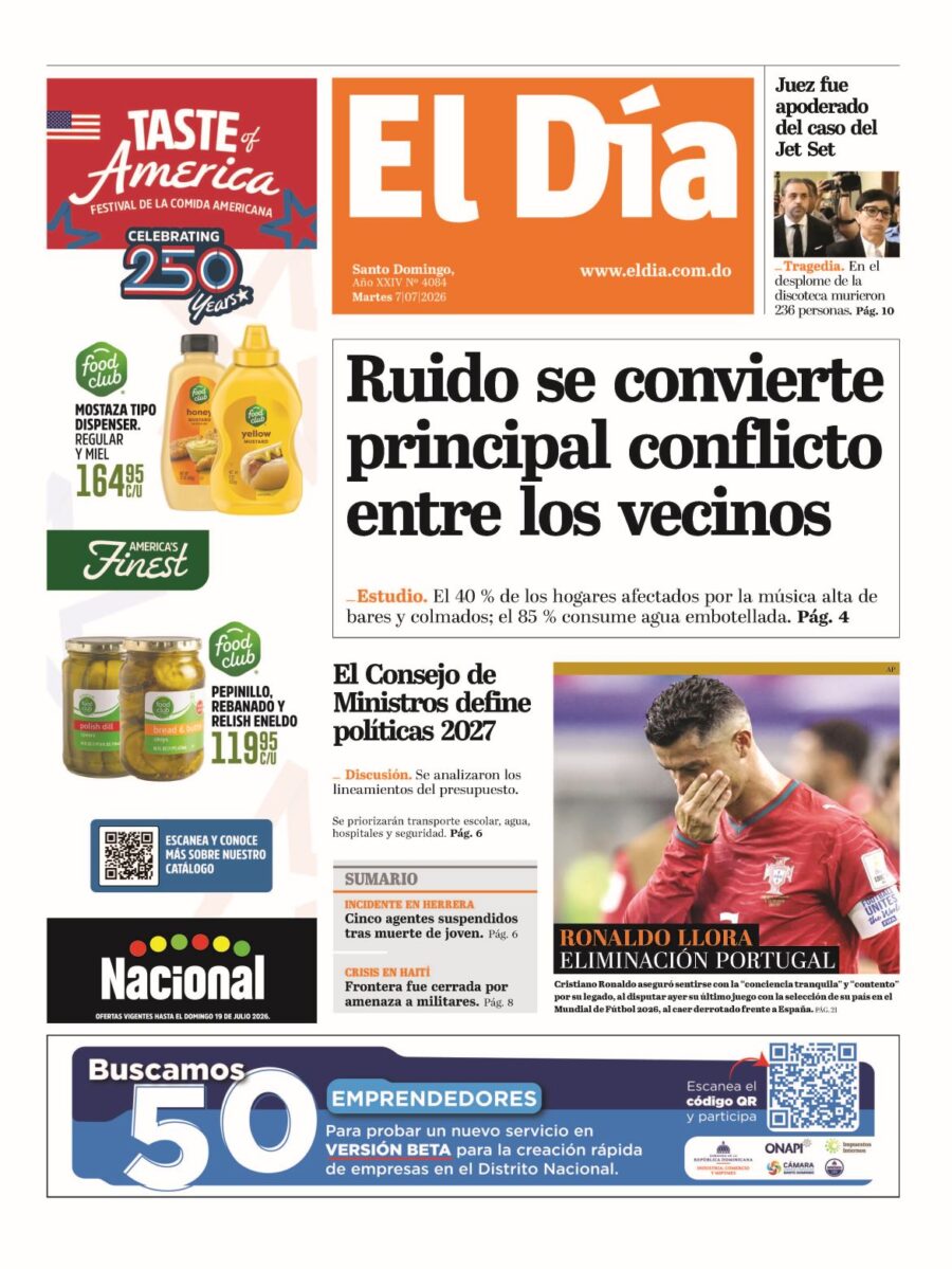 Portada impresa 07-07-2026