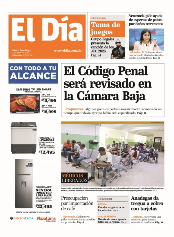 Portada impresa 08-07-2026