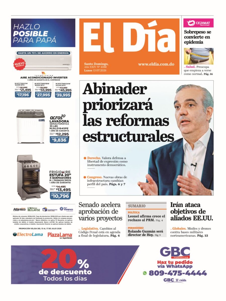 Portada impresa 13-07-2026