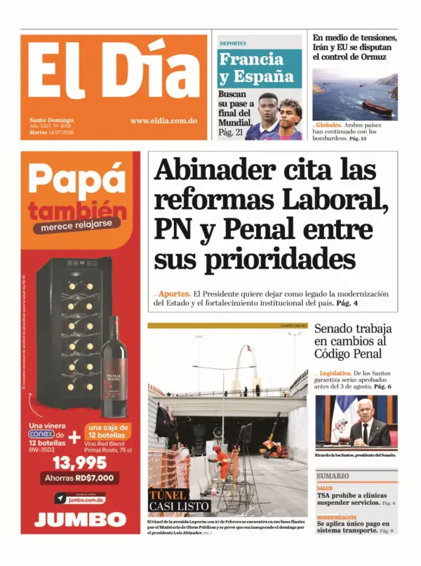 Portada impresa 14-07-2026