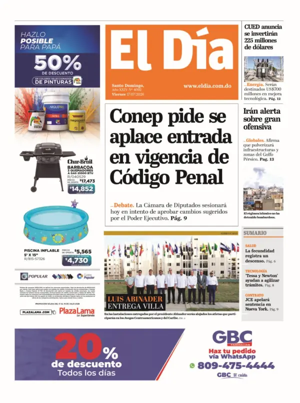 Portada impresa 17-07-2026