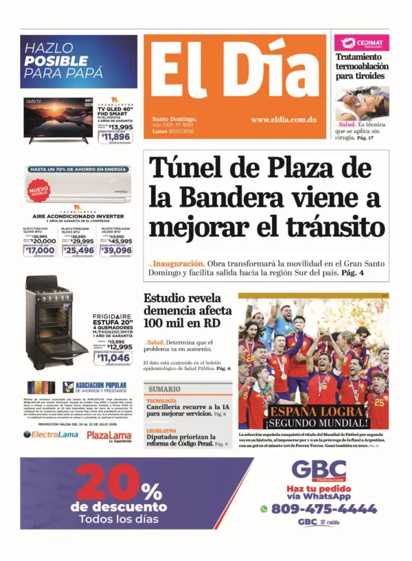 Portada impresa 20-07-2026