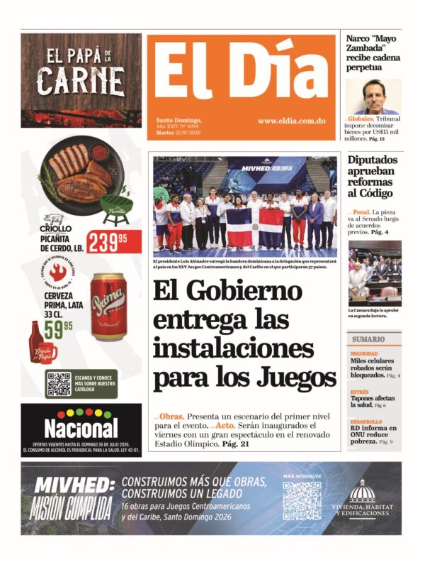 Portada impresa 21-07-2026