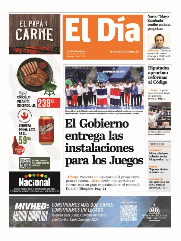 Portada impresa 21-07-2026