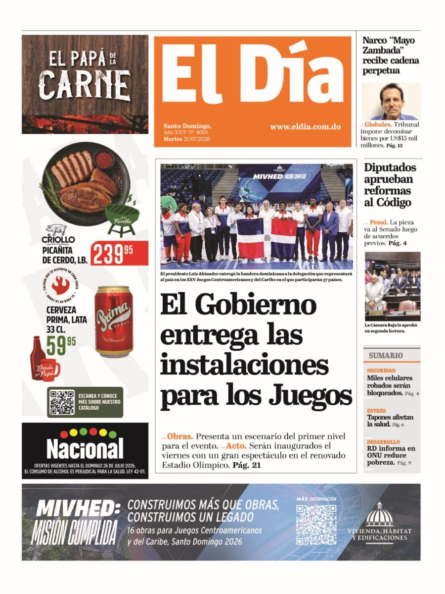 Portada impresa 21-07-2026